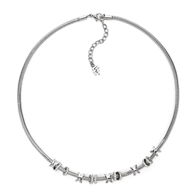 Love Memo Silver Plated Short Necklace-